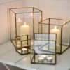 Nkuku Bimala Brass Lantern Home Accessories