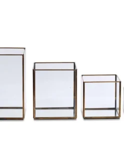 Nkuku Bimala Brass Lantern Home Accessories