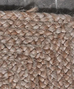 Nkuku Braided Hemp Rug - Natural