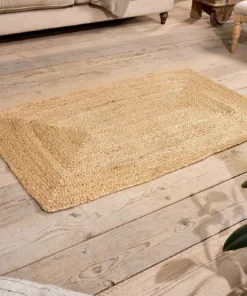 Nkuku Braided Hemp Rug - Natural
