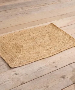 Nkuku Braided Hemp Rug - Small - Natural