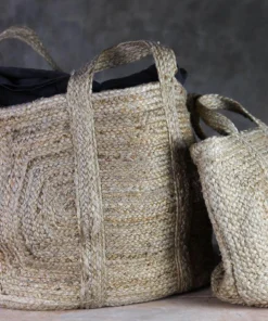 Nkuku Braided Hemp Storage Basket - Natural Soft Furnishings