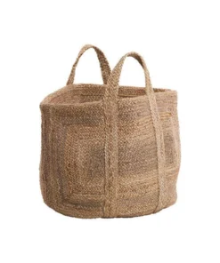 Nkuku Braided Hemp Storage Basket - Natural Soft Furnishings