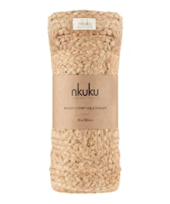 Nkuku Braided Hemp Table Runner Hemp Rugs & Accessories