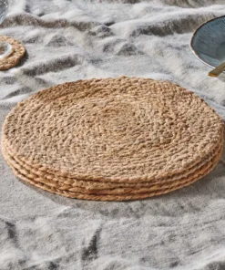 Nkuku Braided Hemp Tablemats - Natural (Set Of 4)