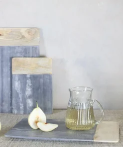Nkuku Serveware Bwari Long Marble Board - Grey