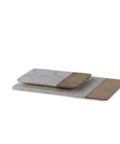 Nkuku Bwari Long Marble Board - White