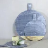 Nkuku Serveware Bwari Round Marble Board - Small - Grey