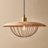 Nkuku New Arrivals Chakai Wood & Metal Pendant - Large