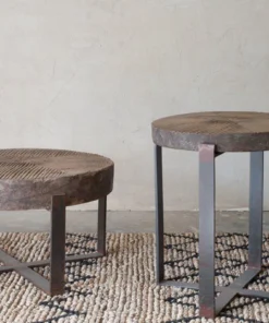 Nkuku Chakala Wooden Side Table Living Room