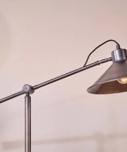 Nkuku New Arrivals Challa Iron Armed Floor Lamp - Aged Bronze