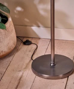 Nkuku New Arrivals Challa Iron Armed Floor Lamp - Aged Bronze