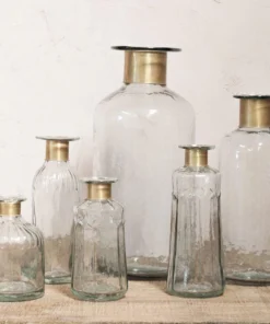 Nkuku Home Accessories Chara Hammered Bottle - Decorative