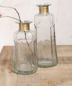 Nkuku Home Accessories Chara Hammered Bottle - Decorative