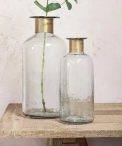 Nkuku Chara Hammered Bottle - Hammered