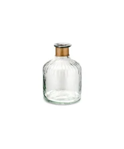 Nkuku Chara Hammered Bottle - Lines