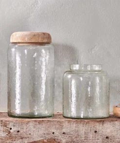Nkuku Charal Storage Jar - Clear
