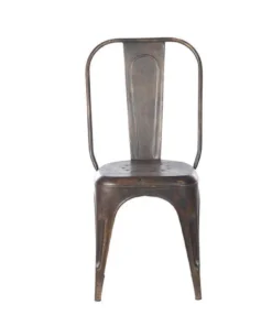 Nkuku Kitchen & Dining Room Chari Industrial Chair Distressed Black