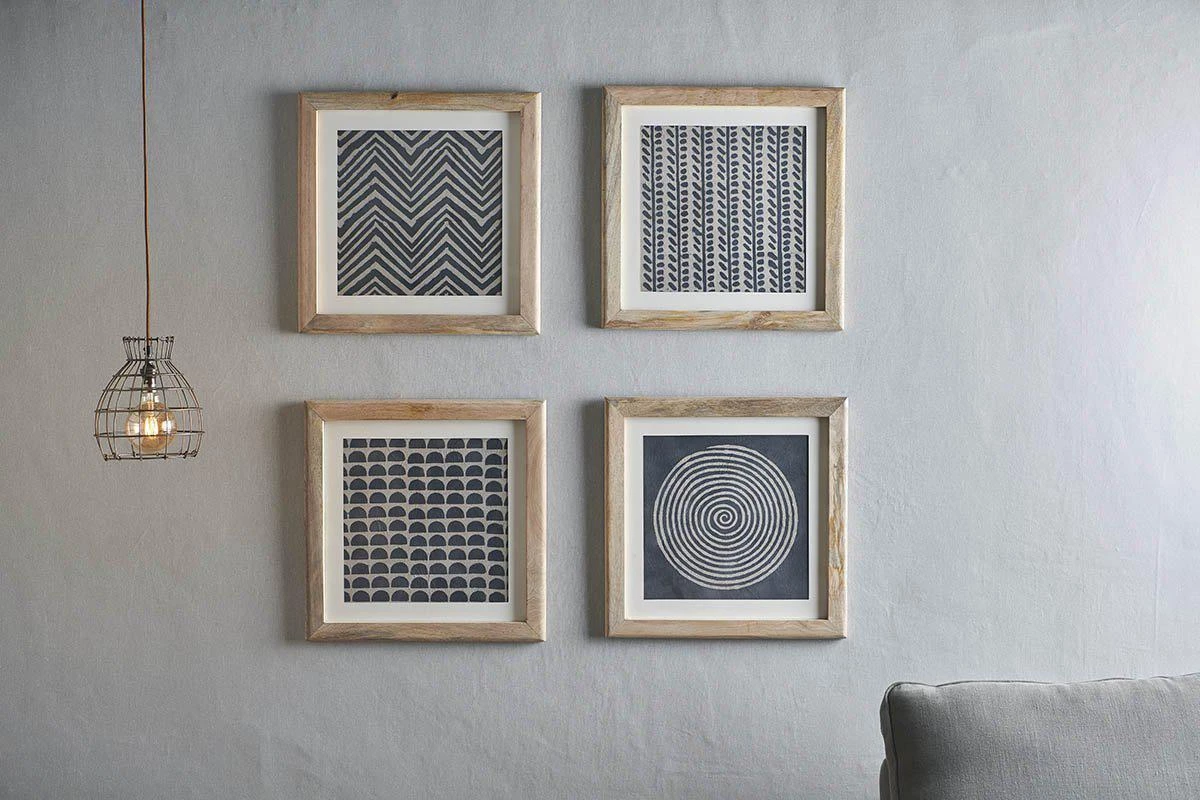 Nkuku Dabu Block Printed Semicircle 5 Nkuku Dabu Block Printed Semicircle