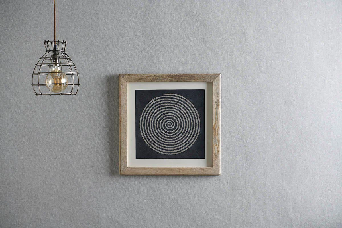 Nkuku Home Accessories Dabu Block Printed Spiral 3 Nkuku Home Accessories Dabu Block Printed Spiral