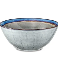 Nkuku Sale Dakara Ceramic Serving Bowl - Grey