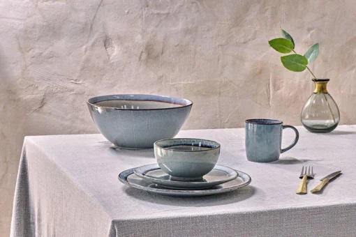 Nkuku Sale Dakara Ceramic Serving Bowl - Grey 3 Nkuku Sale Dakara Ceramic Serving Bowl - Grey