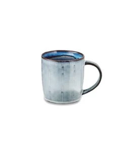 Nkuku Dakara Ceramic Serving Bowl - Navy