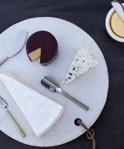 Nkuku Darsa Cheese Knife Set - Brushed Gold (Set Of 4) Table Accessories