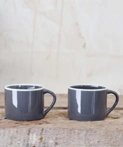 Nkuku Tableware Datia Large Mug - Slate (Set Of 2)
