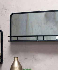 Nkuku Demsa Mirror With Shelf Home Accessories