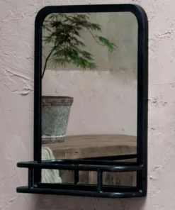 Nkuku Demsa Mirror With Shelf Home Accessories