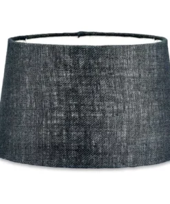 Nkuku Dia Jute Lampshade - Ink Living Room