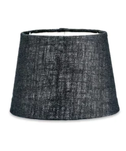 Nkuku Dia Jute Lampshade - Ink Living Room
