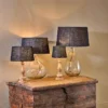 Nkuku Dia Jute Lampshade - Ink Living Room