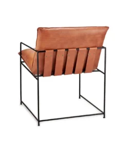 Nkuku Durium Leather Lounger - Aged Tan