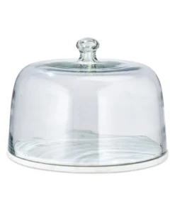 Nkuku Duru Marble Cake Dome Table Accessories