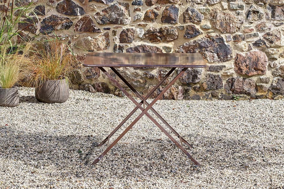 Nkuku Ekete Iron Bistro Table - Large Garden Furniture 4 Nkuku Ekete Iron Bistro Table - Large Garden Furniture