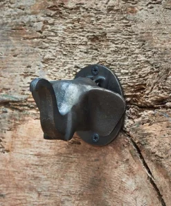 Nkuku Elephant Door Knocker - Antique Black Home Accessories