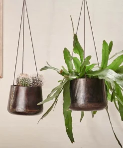 Nkuku Endo Reclaimed Iron Hanging Planter