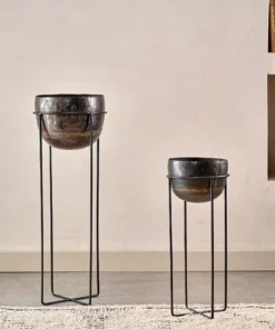 Nkuku Home Accessories Endo Reclaimed Iron Planter Stand
