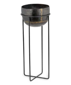 Nkuku Home Accessories Endo Reclaimed Iron Planter Stand