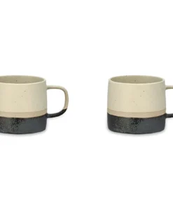 Nkuku Tableware Enesta Dipped Mug - Cream (Set Of 2)