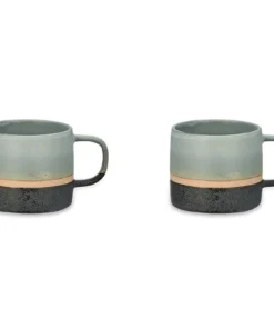 Nkuku Enesta Dipped Mug - Dusty Blue (Set Of 2)