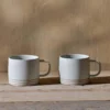 Nkuku Enesta Line Mug - Cream (Set Of 2)