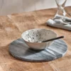 Nkuku Table Accessories Esa Marble Table Mat - Grey