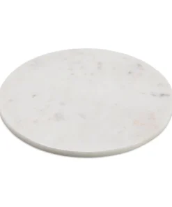 Nkuku Esa Marble Table Mat - White Table Accessories