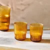 Nkuku Tableware Fali Tumbler - Amber (Set Of 4) 2 Nkuku Tableware Fali Tumbler - Amber (Set Of 4)