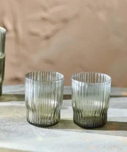 Nkuku Fali Tumbler - Smoke (Set Of 4)