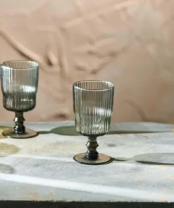 Nkuku Tableware Fali Wine Glass - Smoke (Set Of 4)