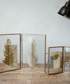 Nkuku Home Accessories Folded Danta Frame - Antique Brass